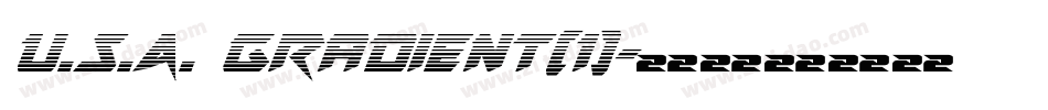 U.S.A. Gradient(1)字体转换